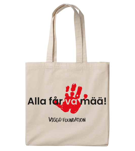 Large Canvas Tote Bag - Alla Får Va Mää!